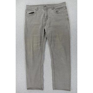Prana SLIM‎ FIT 5 Pocket Distressed Pants (Men's 38x32) Brown